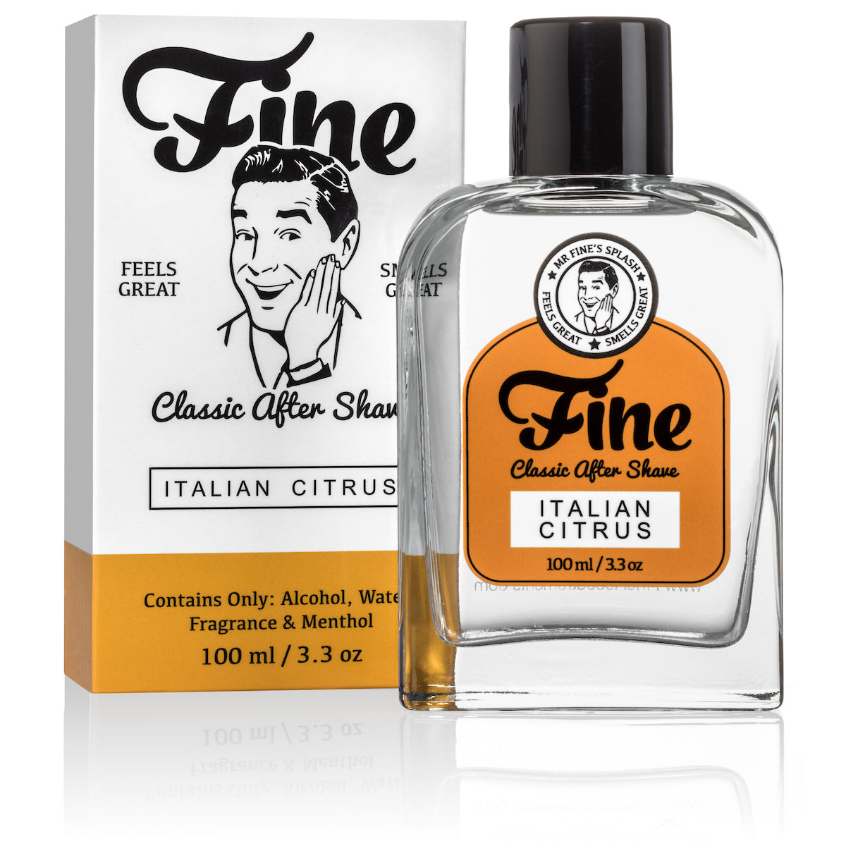 Fine Italian Citrus Classic Aftershave 100ml bottle and box